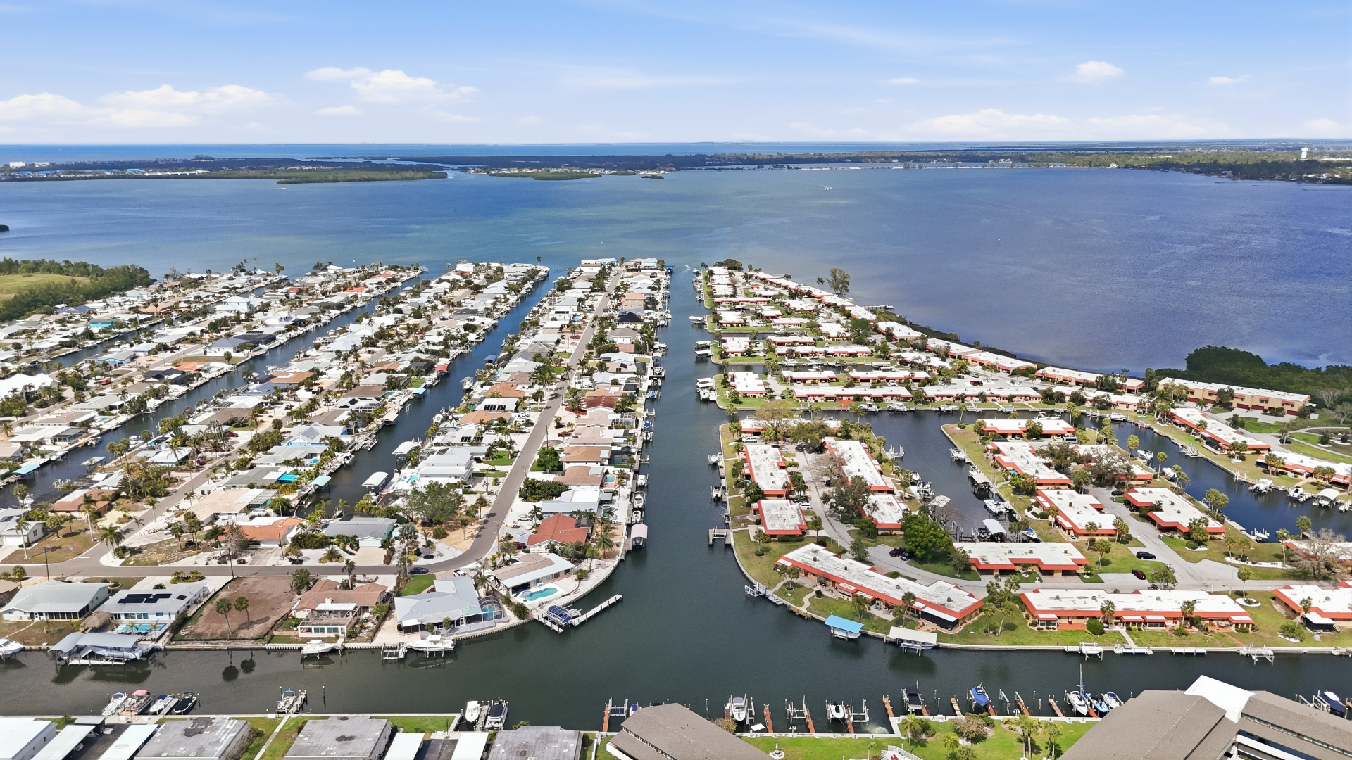 San Remo Shores Sarasota canal-front homes with bay access